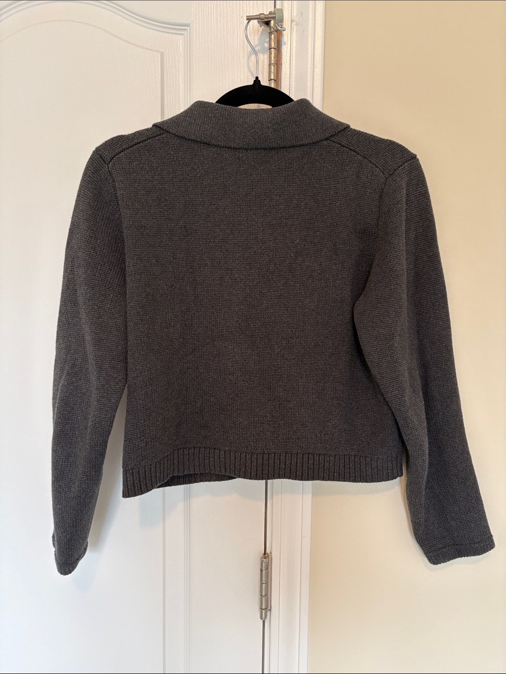J.Crew Marielle Cropped Cardigan Sweater Gray Small - Picture 6 of 6